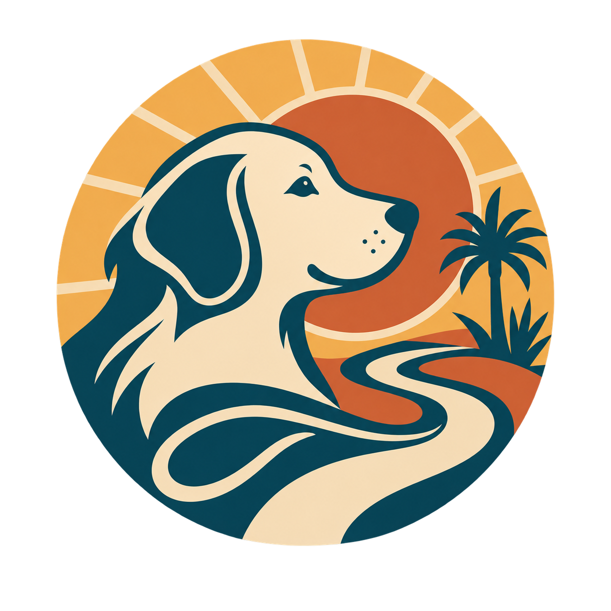 Man's Best Friend desert dog logo